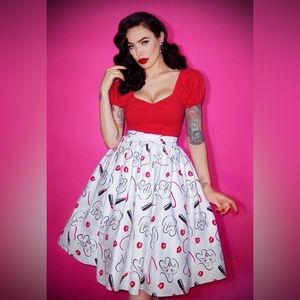 Vixen by Micheline Pitt Lipstick Skirt